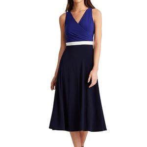 Ralph Lauren color block jersey dress NWT $125